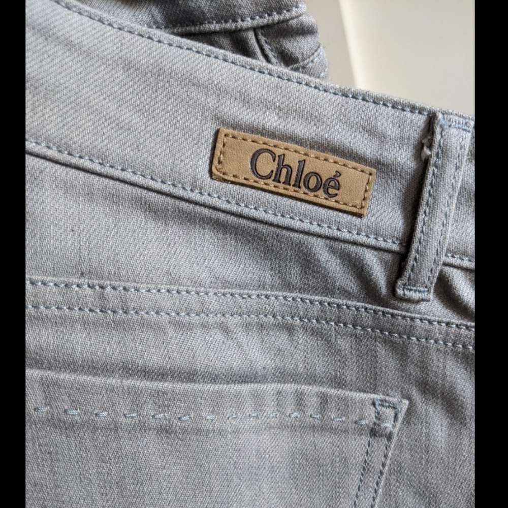 Chloe Vintage Grey Jeans, T 42 (US size 6)